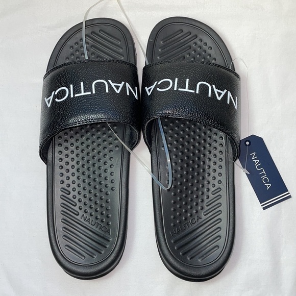 New Nautica Men's Athletic Slides Comfort Sandals - Picture 4 of 10